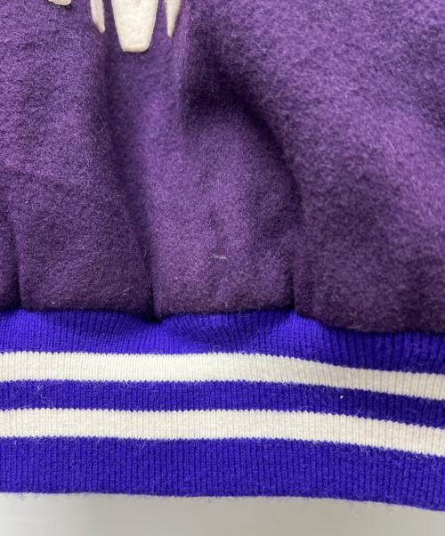 A BATHING APE（アベイシングエイプ）A BATHING APE (アベイシングエイプ) POST (ポスト) スタジャン パープル サイズ:ＸＬの古着・服飾アイテム