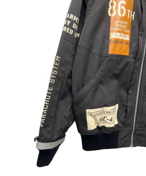 AVIREX（アヴィレックス）AVIREX (アヴィレックス) コンビネーションシースルージャケット ブラック サイズ:ＸＬの古着・服飾アイテム