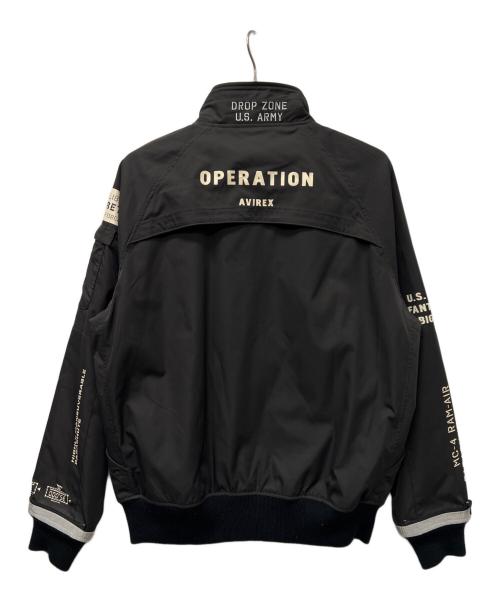 AVIREX（アヴィレックス）AVIREX (アヴィレックス) コンビネーションシースルージャケット ブラック サイズ:ＸＬの古着・服飾アイテム