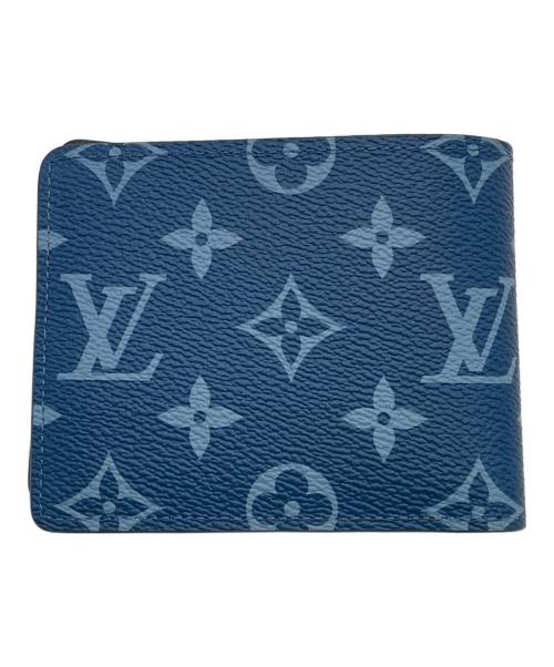 LOUIS VUITTON（ルイ ヴィトン）LOUIS VUITTON (ルイ ヴィトン) ポルトフォイユスレンダー ブルーの古着・服飾アイテム