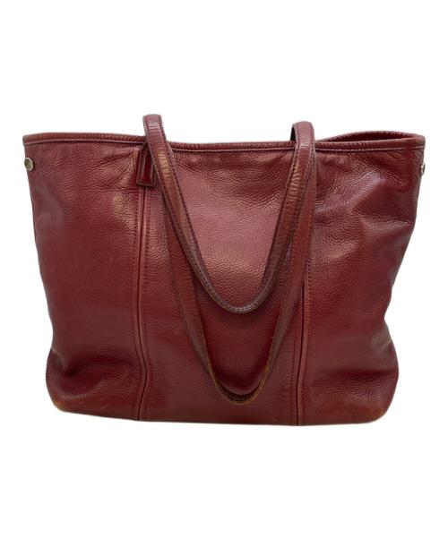 aniary（アニアリ）aniary (アニアリ) シュリンクレザートートバッグ レッドの古着・服飾アイテム