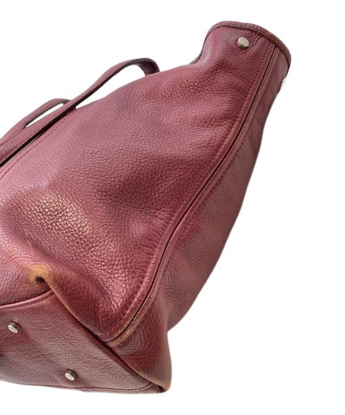 aniary（アニアリ）aniary (アニアリ) シュリンクレザートートバッグ レッドの古着・服飾アイテム