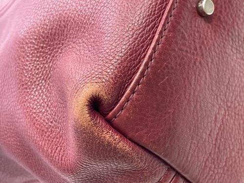 aniary（アニアリ）aniary (アニアリ) シュリンクレザートートバッグ レッドの古着・服飾アイテム