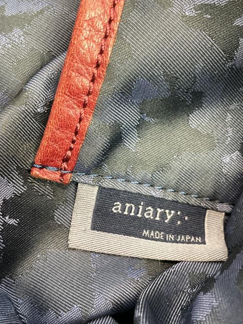 aniary（アニアリ）aniary (アニアリ) シュリンクレザートートバッグ レッドの古着・服飾アイテム