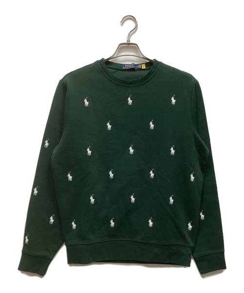 POLO RALPH LAUREN（ポロ・ラルフローレン）POLO RALPH LAUREN (ポロ・ラルフローレン) スウェット グリーン サイズ:Mの古着・服飾アイテム