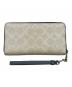 COACH Long Zip Around Wallet In Signature Canvas With Varsity Motif(ロングジップアラウンドウォレット インシグネチャーキャンバス ウィズヴァーシティモチーフ)：7000円