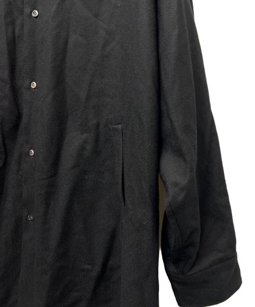 CLANE HOMME（クラネ オム）CLANE HOMME (クラネ オム) OVER SIZE FLANNEL SHIRT ブラック サイズ:１の古着・服飾アイテム
