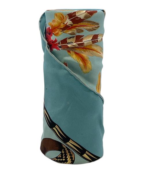 HERMES（エルメス）HERMES (エルメス) カレ　90　BRAZIL スカイブルーの古着・服飾アイテム