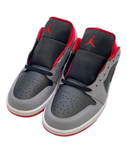 NIKE（ナイキ）NIKE (ナイキ) AIR JORDAN 1 LOW グレー×ブラック サイズ:cm27.5の古着・服飾アイテム