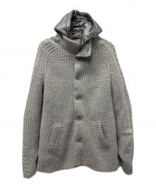 HERNO（ヘルノ）の古着「中綿ニットコート」｜グレー