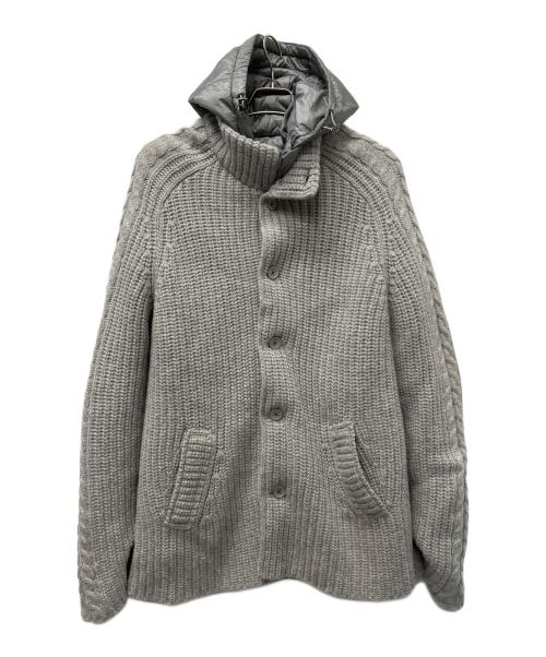 HERNO（ヘルノ）HERNO (ヘルノ) 中綿ニットコート グレー サイズ:５４の古着・服飾アイテム
