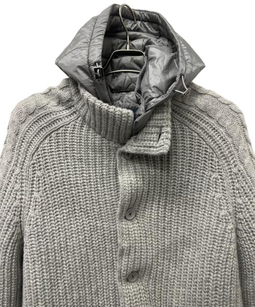 HERNO（ヘルノ）HERNO (ヘルノ) 中綿ニットコート グレー サイズ:５４の古着・服飾アイテム