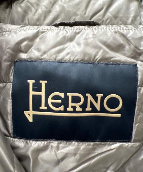 HERNO（ヘルノ）HERNO (ヘルノ) 中綿ニットコート グレー サイズ:５４の古着・服飾アイテム