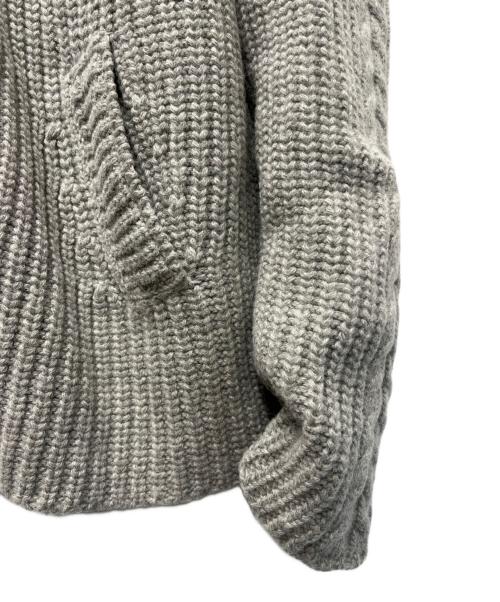 HERNO（ヘルノ）HERNO (ヘルノ) 中綿ニットコート グレー サイズ:５４の古着・服飾アイテム