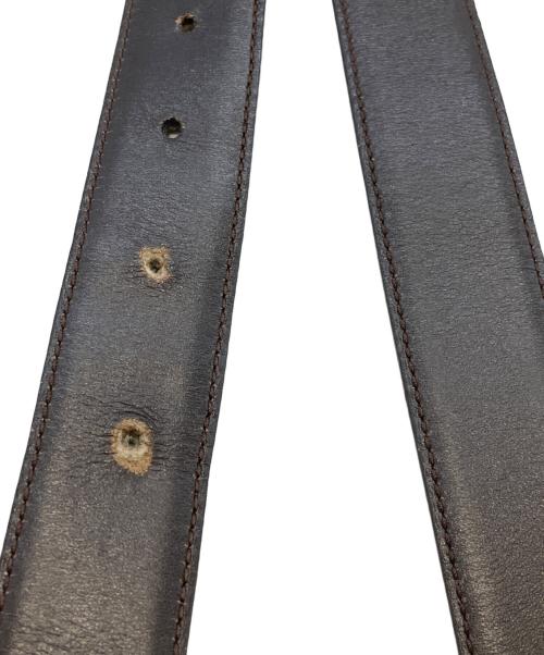 GUCCI（グッチ）GUCCI (グッチ) インターロッキングレザーベルト ブラウンの古着・服飾アイテム