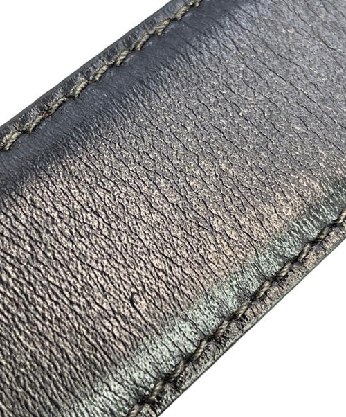 GUCCI（グッチ）GUCCI (グッチ) インターロッキングレザーベルト ブラウンの古着・服飾アイテム