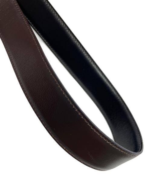 GUCCI（グッチ）GUCCI (グッチ) インターロッキングレザーベルト ブラウンの古着・服飾アイテム
