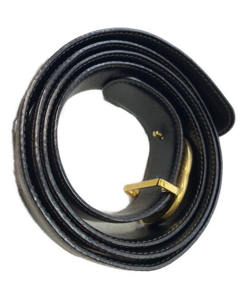 GUCCI（グッチ）GUCCI (グッチ) インターロッキングレザーベルト ブラウンの古着・服飾アイテム