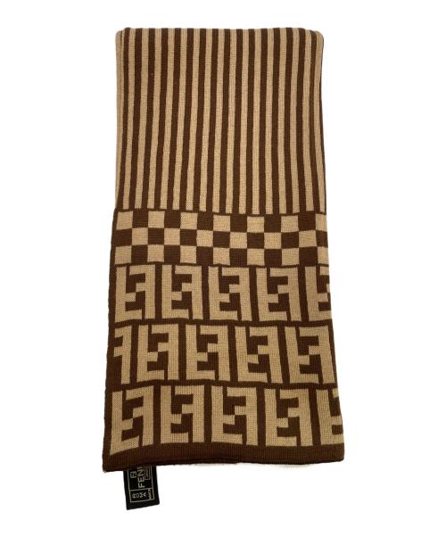 FENDI（フェンディ）FENDI (フェンディ) マフラー ブラウンの古着・服飾アイテム