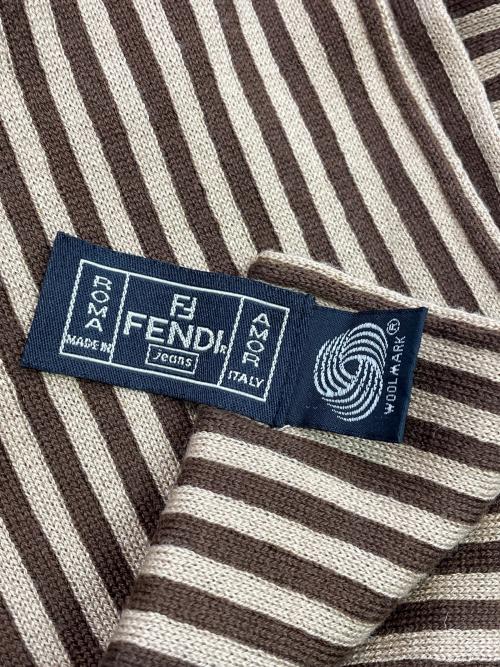 FENDI（フェンディ）FENDI (フェンディ) マフラー ブラウンの古着・服飾アイテム