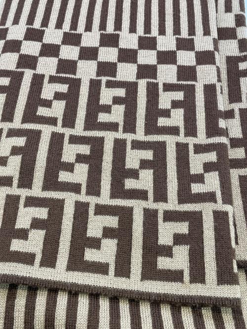 FENDI（フェンディ）FENDI (フェンディ) マフラー ブラウンの古着・服飾アイテム