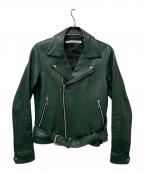 JOHN LAWRENCE SULLIVANジョン ローレンス サリバン）の古着「ラムレザージャケット」｜グリーン