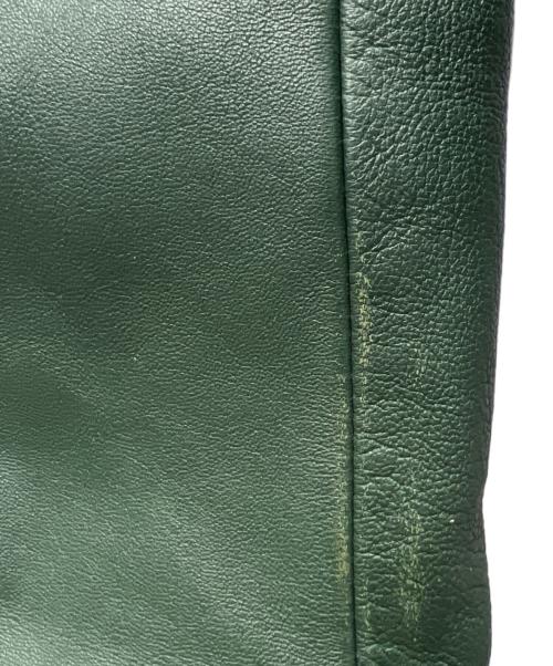 JOHN LAWRENCE SULLIVAN（ジョン ローレンス サリバン）JOHN LAWRENCE SULLIVAN (ジョン ローレンス サリバン) ラムレザージャケット グリーン サイズ:３８の古着・服飾アイテム