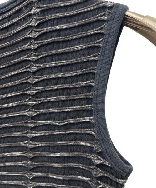 RAF SIMONS（ラフシモンズ）RAF SIMONS (ラフシモンズ) デザインタンクトップ ブラック サイズ:４４の古着・服飾アイテム