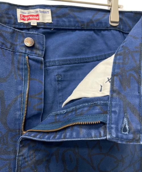 SUPREME（シュプリーム）SUPREME (シュプリーム) COMME des GARCONS SHIRT (コムデギャルソンシャツ) パンツ ネイビー サイズ:３４の古着・服飾アイテム