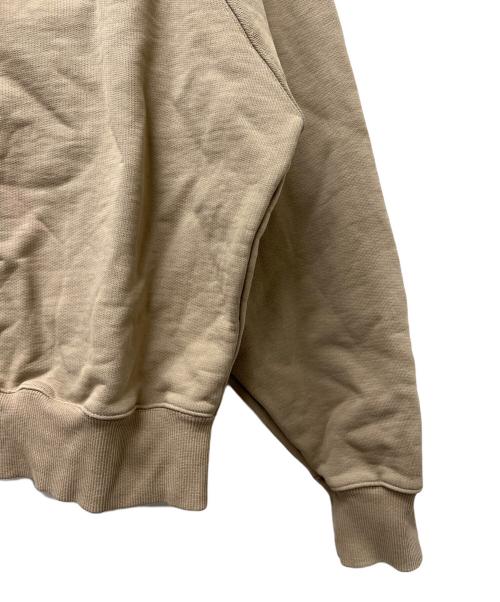 AMI Alexandre Mattiussi（アミアレクサンドルマテュッシ）AMI Alexandre Mattiussi (アミアレクサンドルマテュッシ) ハートロゴハーフジップスウェット ベージュ サイズ:ＸＬの古着・服飾アイテム