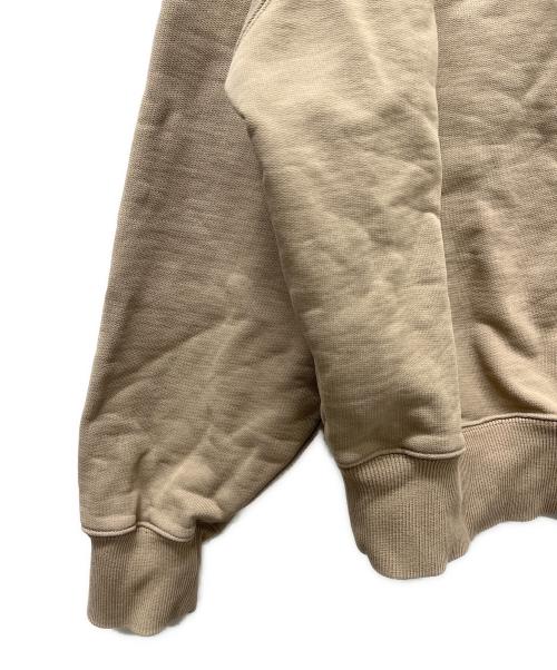 AMI Alexandre Mattiussi（アミアレクサンドルマテュッシ）AMI Alexandre Mattiussi (アミアレクサンドルマテュッシ) ハートロゴハーフジップスウェット ベージュ サイズ:ＸＬの古着・服飾アイテム