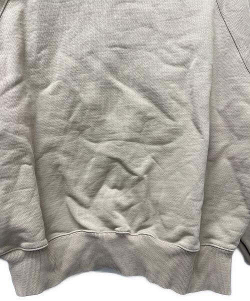 AMI Alexandre Mattiussi（アミアレクサンドルマテュッシ）AMI Alexandre Mattiussi (アミアレクサンドルマテュッシ) ハートロゴハーフジップスウェット ベージュ サイズ:ＸＬの古着・服飾アイテム