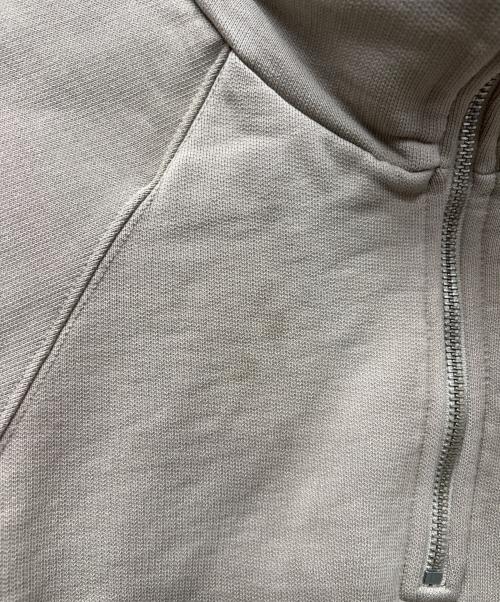 AMI Alexandre Mattiussi（アミアレクサンドルマテュッシ）AMI Alexandre Mattiussi (アミアレクサンドルマテュッシ) ハートロゴハーフジップスウェット ベージュ サイズ:ＸＬの古着・服飾アイテム