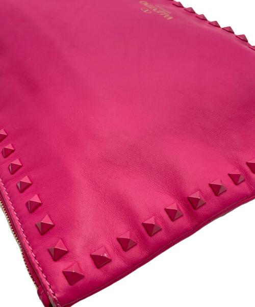 VALENTINO（ヴァレンティノ）VALENTINO (ヴァレンティノ) クラッチバッグ ショッキングピンクの古着・服飾アイテム