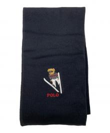 POLO RALPH LAUREN（ポロ・ラルフローレン）の古着「マフラー」｜ブラック