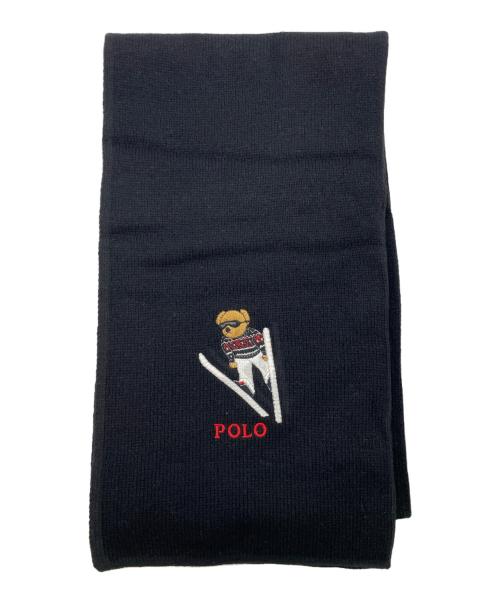 POLO RALPH LAUREN（ポロ・ラルフローレン）POLO RALPH LAUREN (ポロ・ラルフローレン) マフラー ブラックの古着・服飾アイテム