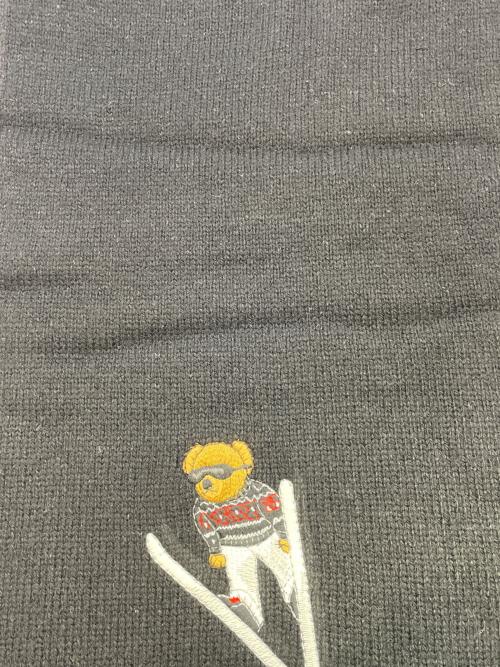 POLO RALPH LAUREN（ポロ・ラルフローレン）POLO RALPH LAUREN (ポロ・ラルフローレン) マフラー ブラックの古着・服飾アイテム