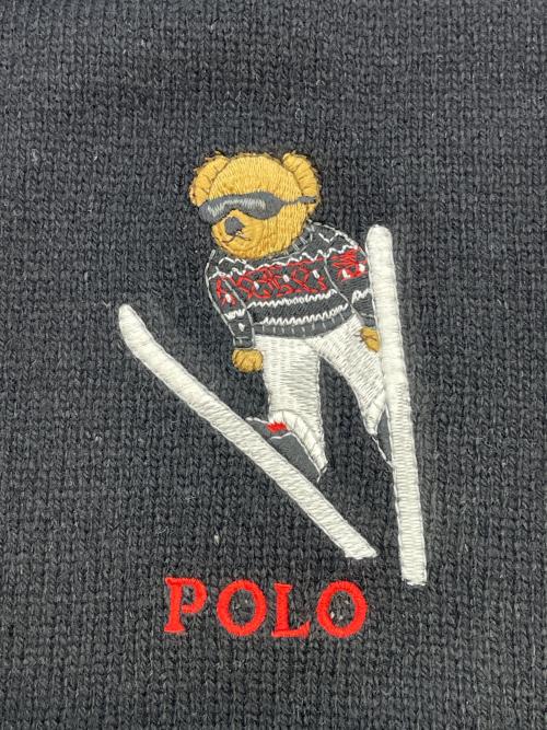 POLO RALPH LAUREN（ポロ・ラルフローレン）POLO RALPH LAUREN (ポロ・ラルフローレン) マフラー ブラックの古着・服飾アイテム