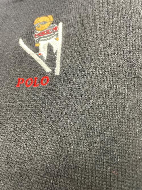 POLO RALPH LAUREN（ポロ・ラルフローレン）POLO RALPH LAUREN (ポロ・ラルフローレン) マフラー ブラックの古着・服飾アイテム