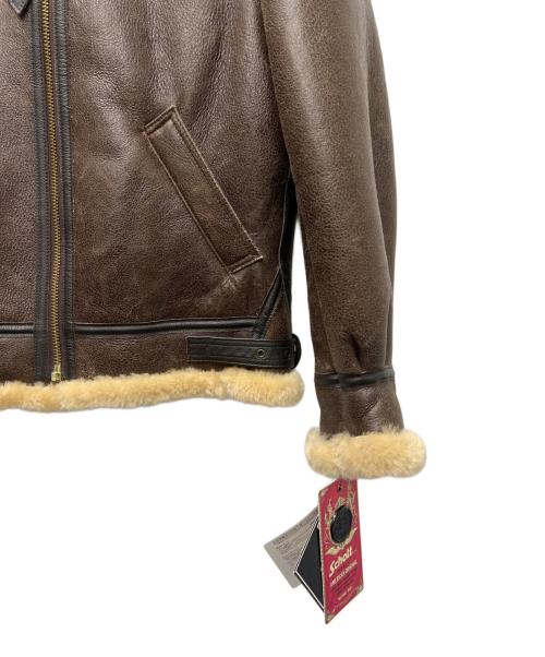 Schott（ショット）Schott (ショット) B-3 ムートンフライトジャケット ブラウン サイズ:３６の古着・服飾アイテム