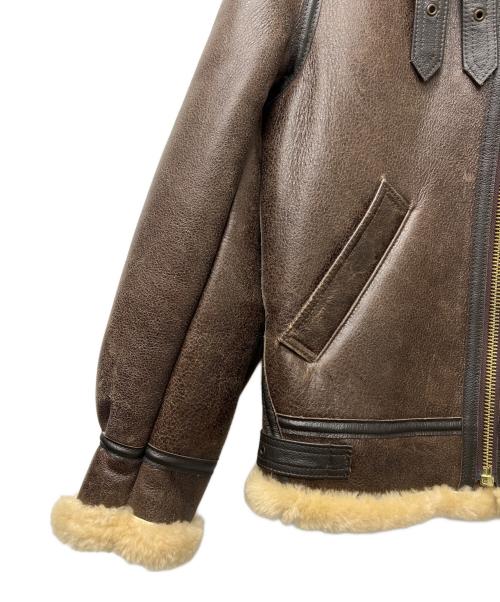 Schott（ショット）Schott (ショット) B-3 ムートンフライトジャケット ブラウン サイズ:３６の古着・服飾アイテム