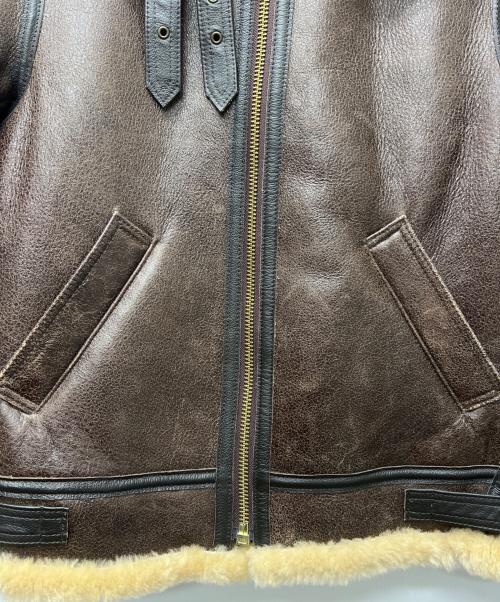 Schott（ショット）Schott (ショット) B-3 ムートンフライトジャケット ブラウン サイズ:３６の古着・服飾アイテム