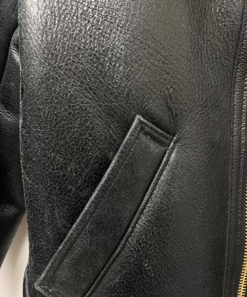 Schott（ショット）Schott (ショット) B-3 ムートンフライトジャケット ブラック サイズ:３６の古着・服飾アイテム