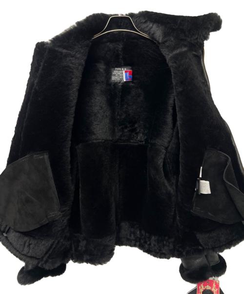 Schott（ショット）Schott (ショット) B-3 ムートンフライトジャケット ブラック サイズ:３６の古着・服飾アイテム