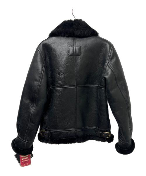 Schott（ショット）Schott (ショット) B-3 ムートンフライトジャケット ブラック サイズ:３６の古着・服飾アイテム