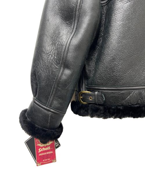 Schott（ショット）Schott (ショット) B-3 ムートンフライトジャケット ブラック サイズ:３６の古着・服飾アイテム