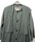 IMPER MEABLE yohji yamamoto (インパァーミィアブル ヨウジヤマモト) ノーカラーコート グリーン サイズ:３８：35000円