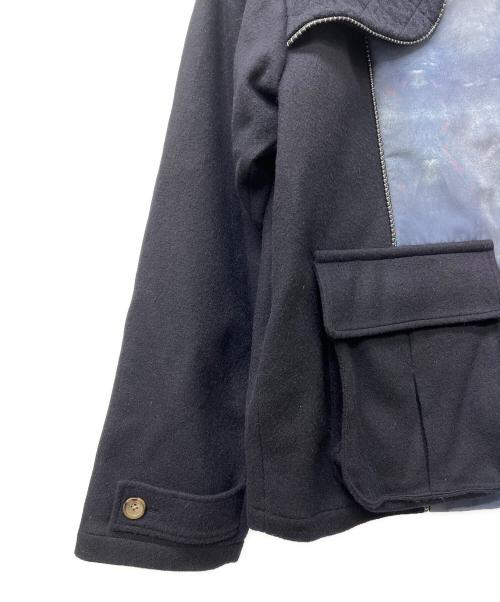 KYOU（キョウ）KYOU (キョウ) ウール切替コート ネイビー サイズ:２の古着・服飾アイテム