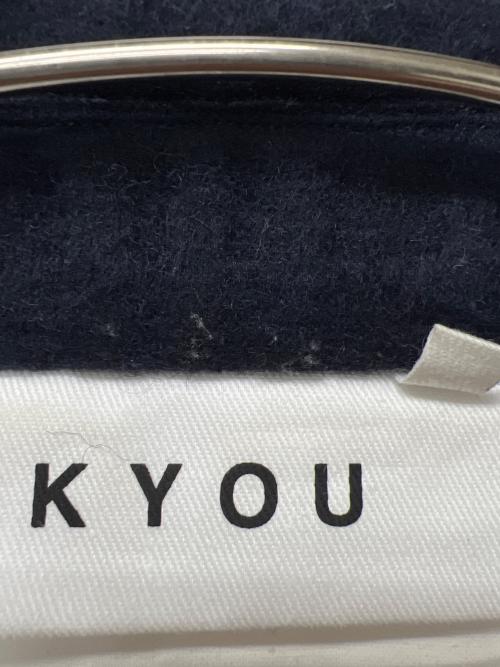 KYOU（キョウ）KYOU (キョウ) ウール切替コート ネイビー サイズ:２の古着・服飾アイテム