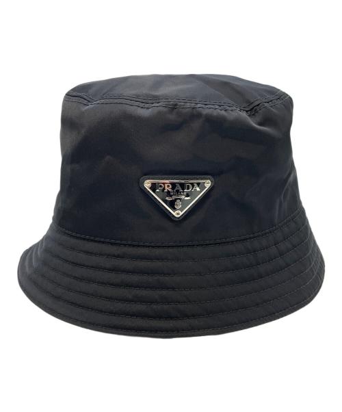 PRADA（プラダ）PRADA (プラダ) バケットハット ブラック サイズ:SIZE Mの古着・服飾アイテム